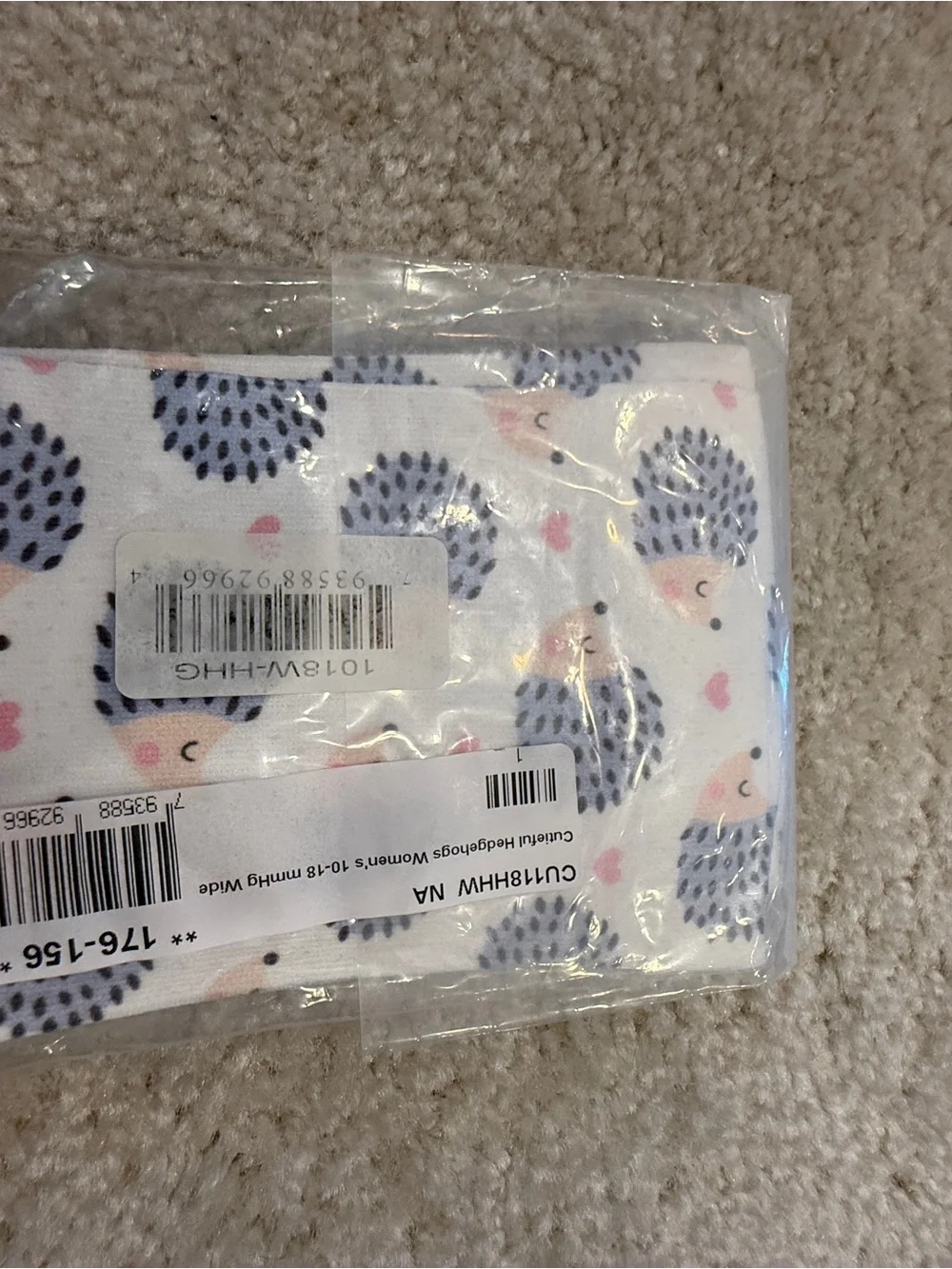 Cutieful Women’s Wide Calf Compression Socks with Gray Hedgehog and Pink Hearts